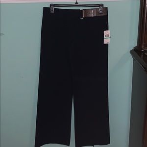 NWT Michael Kors Navy Trousers w/Leather Belt